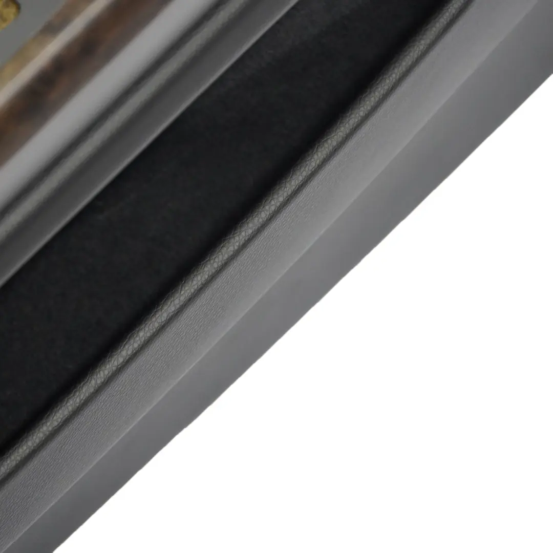 BMW E65 E66 Scheda Porta Anteriore Sinistra Pannello Rivestimento Pelle Nera - SKU 9154471 - Numero di parte 9154471