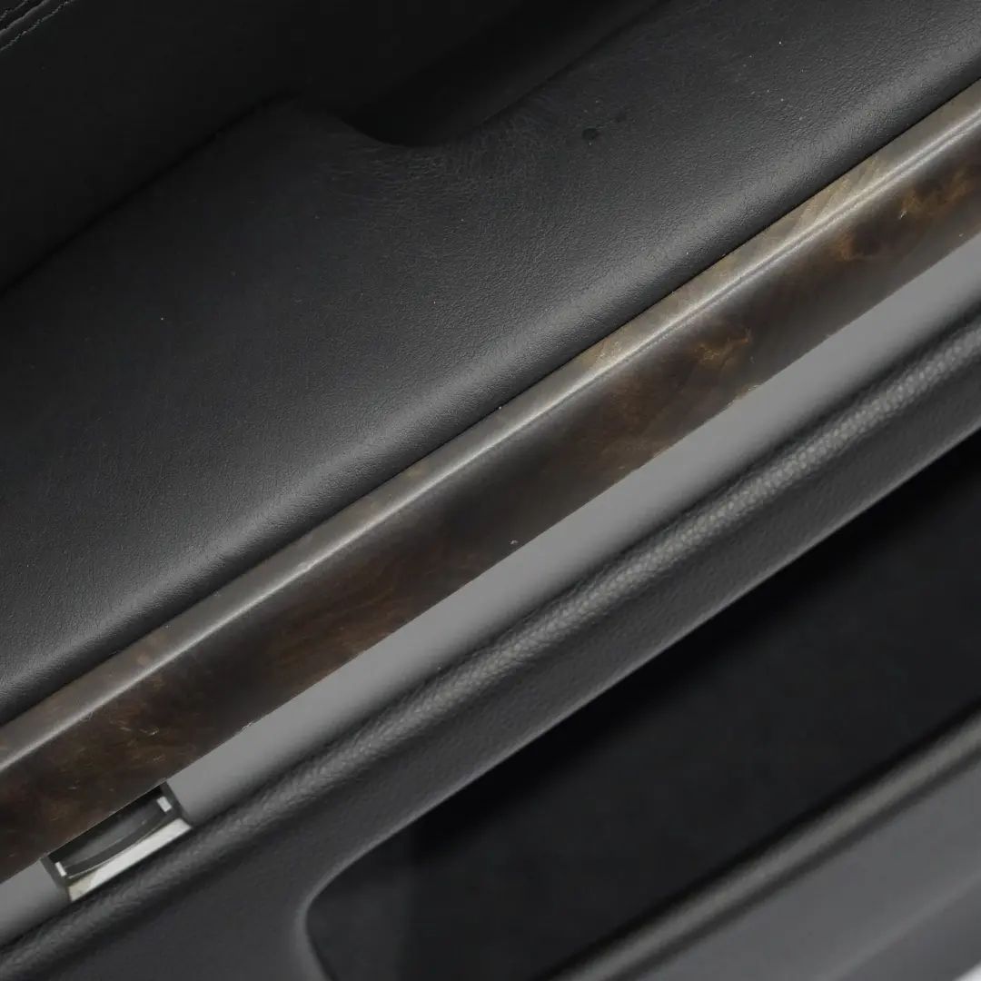 BMW E65 Tarjeta de Puerta Delantera Izquierda Puerta Embellecedor Cuero Negro - SKU 9154471 - Número de pieza 9154471
