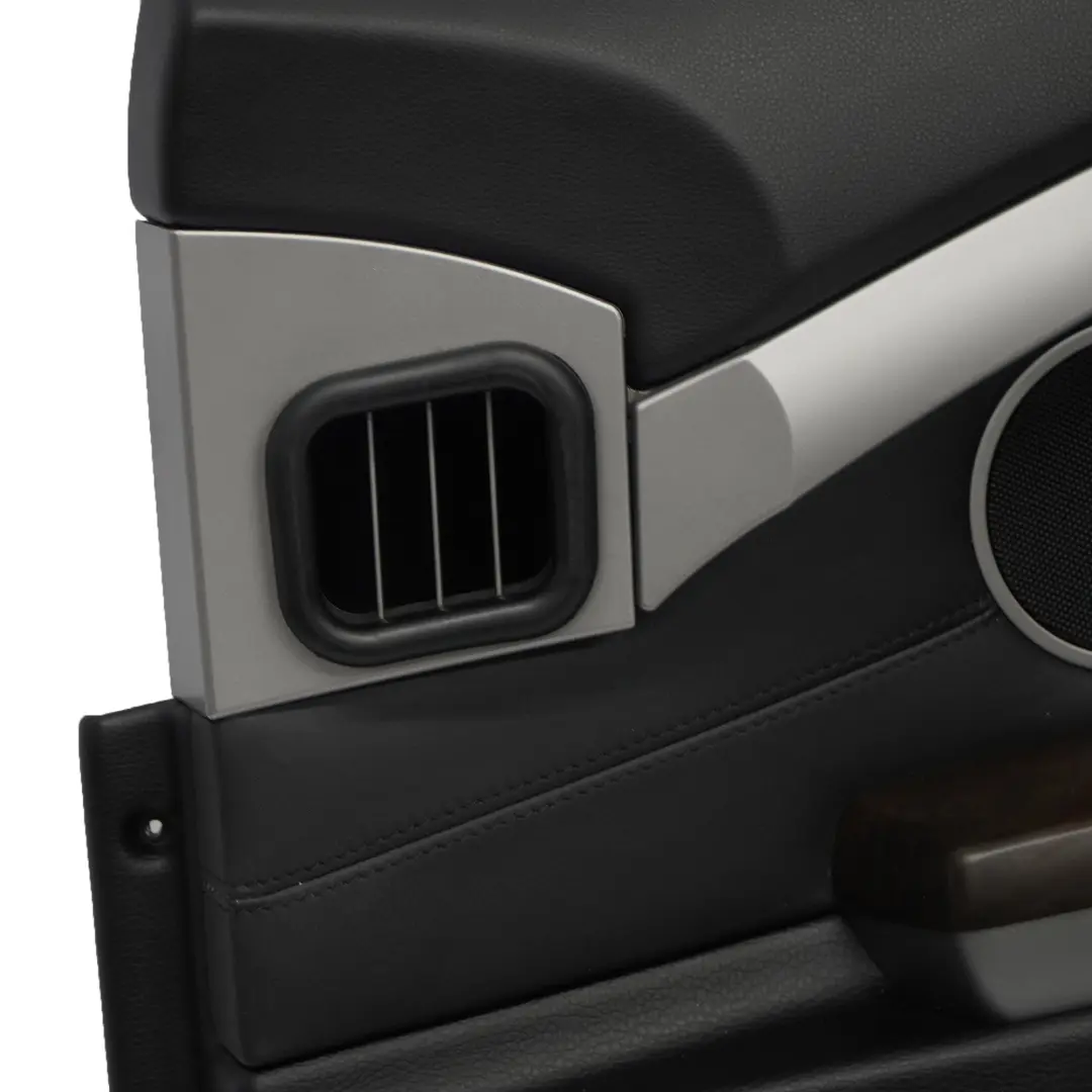 Door Card Front Right O/S Door Lining Trim Panel Black Leather Pearl to BMW E65 E66 with Part number 9154472 BMW E65 E66 Door Card Front Right O/S Door Lining Trim Panel Black Leather Pearl - SKU 9154472-1 - Part number 9154472