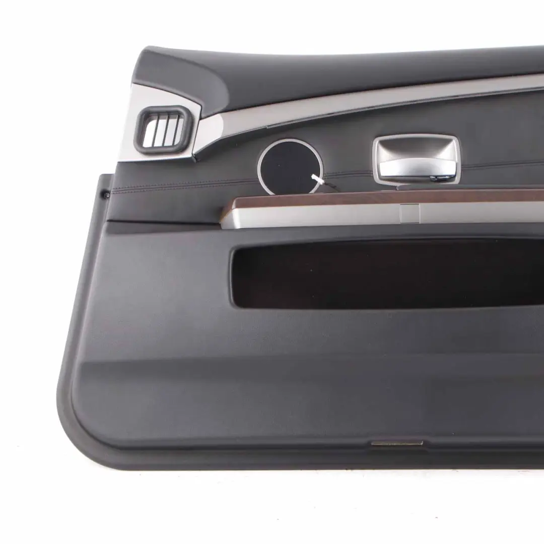 BMW E65 E66 Door Card Front Right O/S Door Lining Trim Panel Black Leather Pearl - SKU 9154472-1 - Part number 9154472