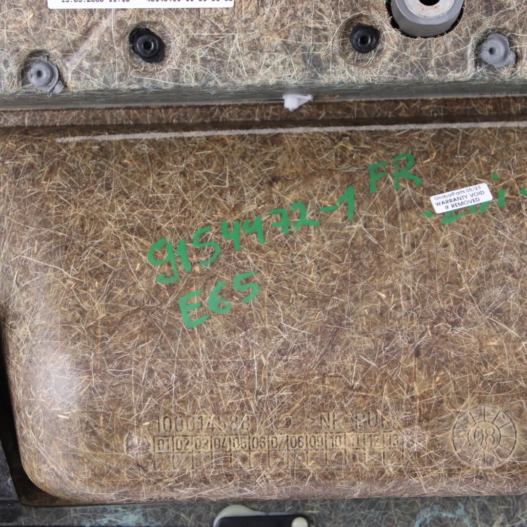 Door Card Front Right O/S Door Lining Trim Panel Black Leather Pearl to BMW E65 E66 with Part number 9154472 BMW E65 E66 Door Card Front Right O/S Door Lining Trim Panel Black Leather Pearl - SKU 9154472-1 - Part number 9154472