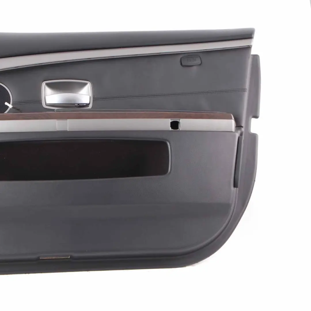 BMW E65 E66 Door Card Front Right O/S Door Lining Trim Panel Black Leather Pearl - SKU 9154472-1 - Part number 9154472
