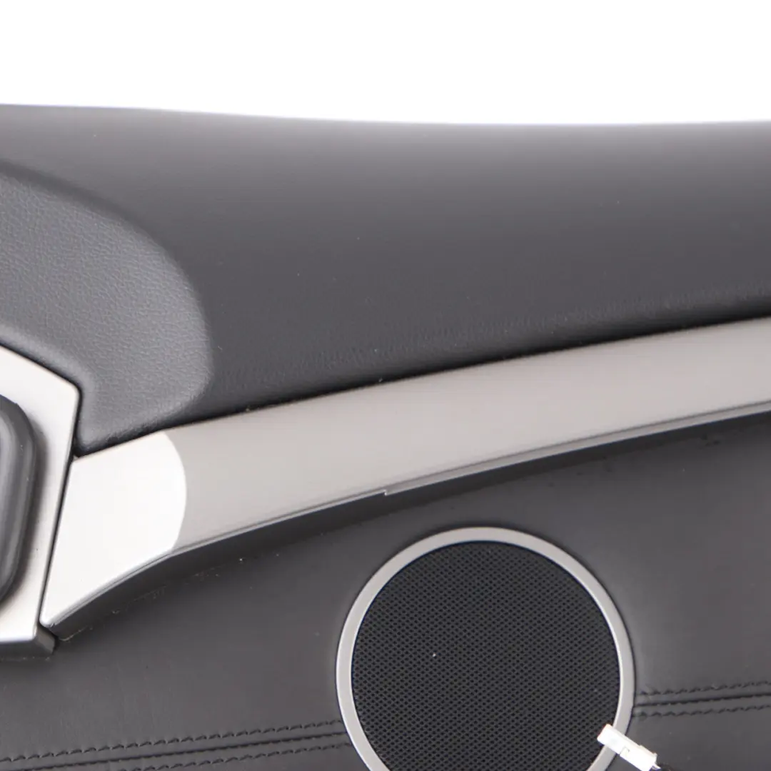 BMW E65 E66 Door Card Front Right O/S Door Lining Trim Panel Black Leather Pearl - SKU 9154472-1 - Part number 9154472