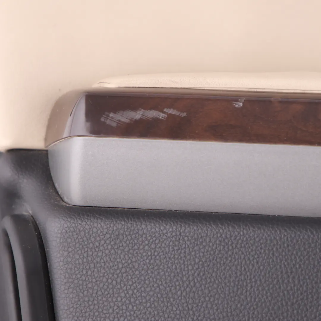 Door Card Front Left N/S Door Lining Trim Panel Leather Pearl Beige to BMW E65 E66 with Part number 9154477 BMW E65 E66 Door Card Front Left N/S Door Lining Trim Panel Leather Pearl Beige - SKU 9154477 - Part number 9154477