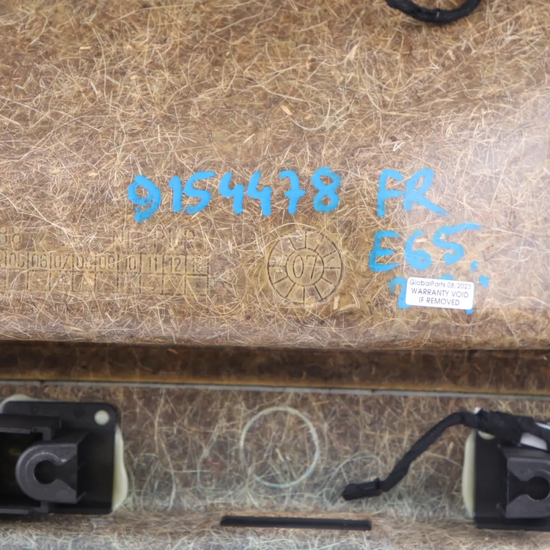 Door Card Front Right O/S Door Lining Trim Panel Leather Pearl Beige to BMW E65 E66 with Part number 9154478 BMW E65 E66 Door Card Front Right O/S Door Lining Trim Panel Leather Pearl Beige - SKU 9154478 - Part number 9154478