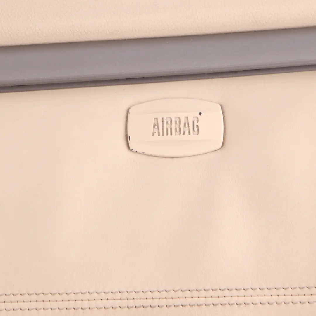 Door Card Front Right O/S Door Lining Trim Panel Leather Pearl Beige to BMW E65 E66 with Part number 9154478 BMW E65 E66 Door Card Front Right O/S Door Lining Trim Panel Leather Pearl Beige - SKU 9154478 - Part number 9154478