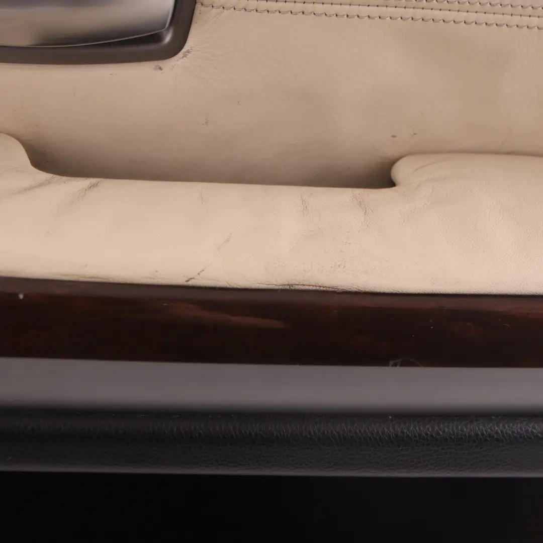 BMW E65 E66 Door Card Front Right O/S Door Lining Trim Panel Leather Pearl Beige - SKU 9154478 - Part number 9154478