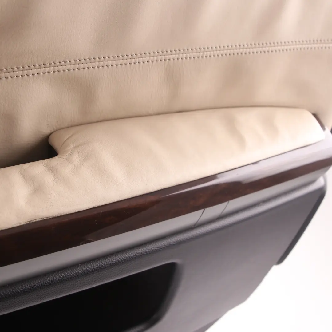 Door Card Front Right O/S Door Lining Trim Panel Leather Pearl Beige to BMW E65 E66 with Part number 9154478 BMW E65 E66 Door Card Front Right O/S Door Lining Trim Panel Leather Pearl Beige - SKU 9154478 - Part number 9154478