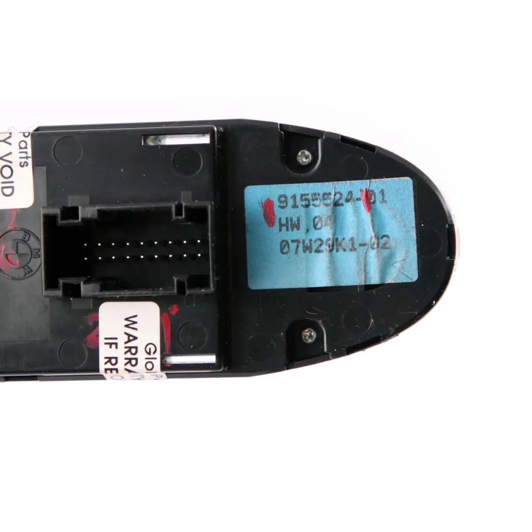 Interruptor Elevalunas BMW E81 E82 Lado Conductor Derecho Unidad Control para con número de pieza 9155524 Interruptor Elevalunas BMW E81 E82 Lado Conductor Derecho Unidad Control - SKU 9155524 - Número de pieza 9155524