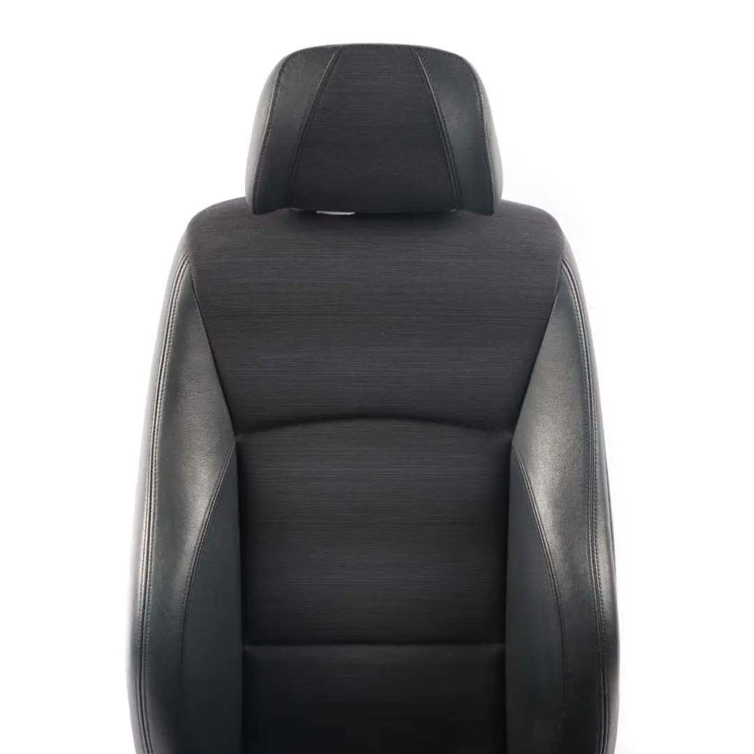 BMW E90 E91 M Sport Black Leather / Cloth Interior Front Left N/S Seat Citrus - SKU 9155943 - Part number 9155943