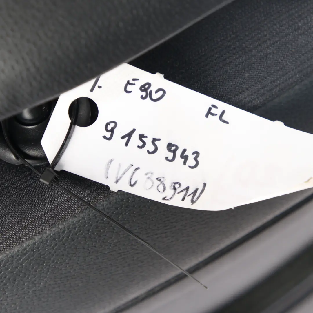 BMW E90 E91 M Sport Black Leather / Cloth Interior Front Left N/S Seat Citrus - SKU 9155943 - Part number 9155943