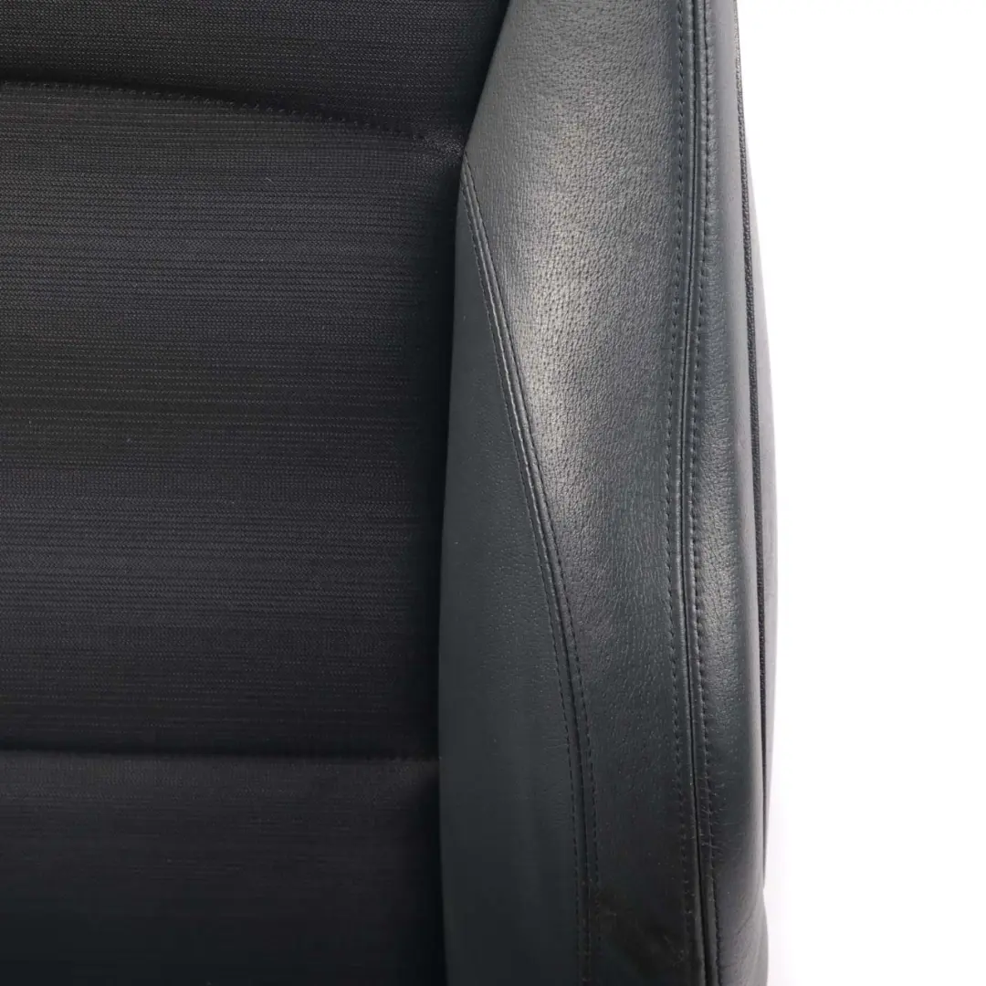 BMW E90 E91 M Sport Black Leather / Cloth Interior Front Left N/S Seat Citrus - SKU 9155943 - Part number 9155943