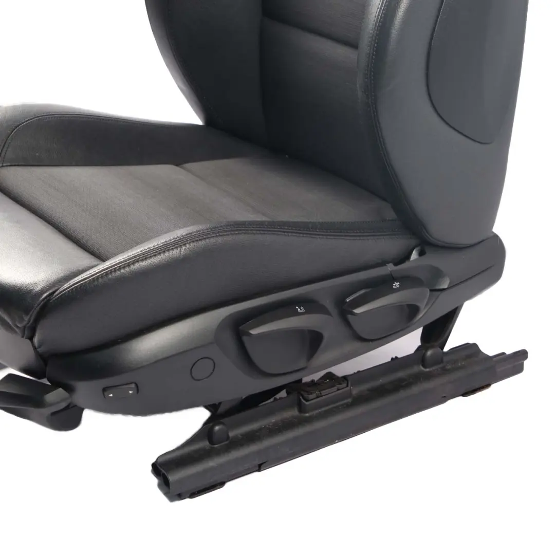 Leather / Cloth Interior Front Left N/S Seat Citrus to BMW E90 E91 M Sport Black with Part number 9155943 BMW E90 E91 M Sport Black Leather / Cloth Interior Front Left N/S Seat Citrus - SKU 9155943 - Part number 9155943