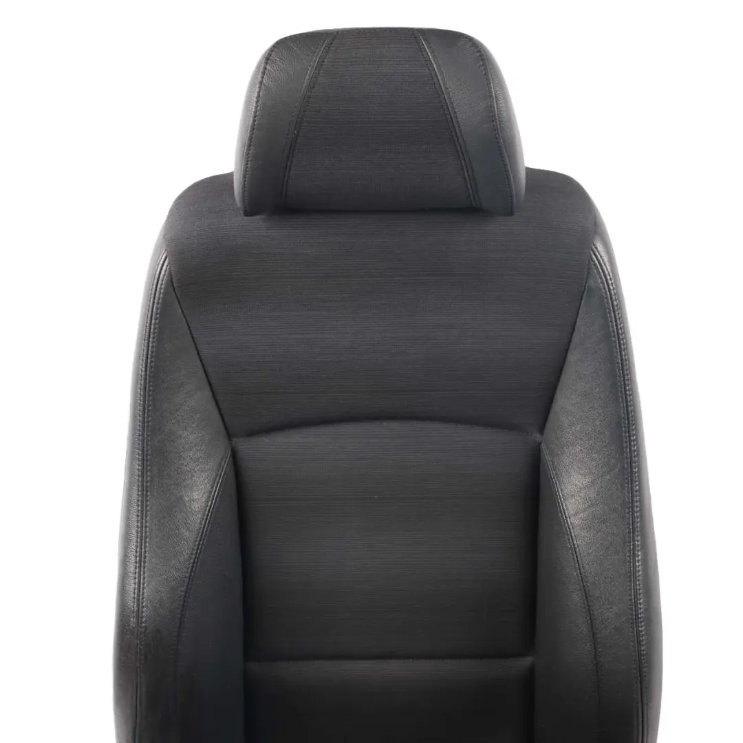 BMW E90 E91 M Sport Black Leather / Cloth Interior Front Right O/S Seat Citrus - SKU 9155944 - Part number 9155944
