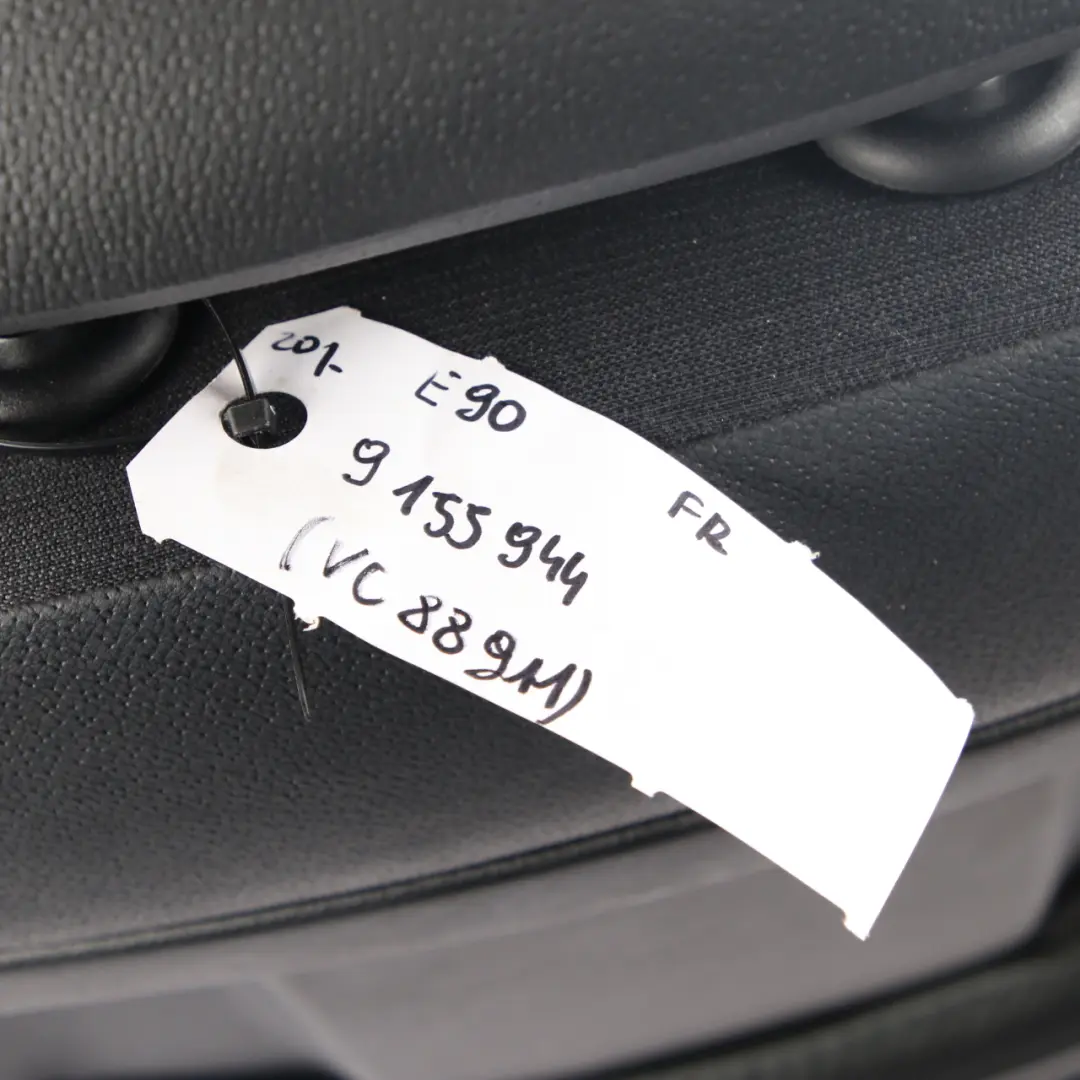 BMW E90 E91 M Sport Black Leather / Cloth Interior Front Right O/S Seat Citrus - SKU 9155944 - Part number 9155944