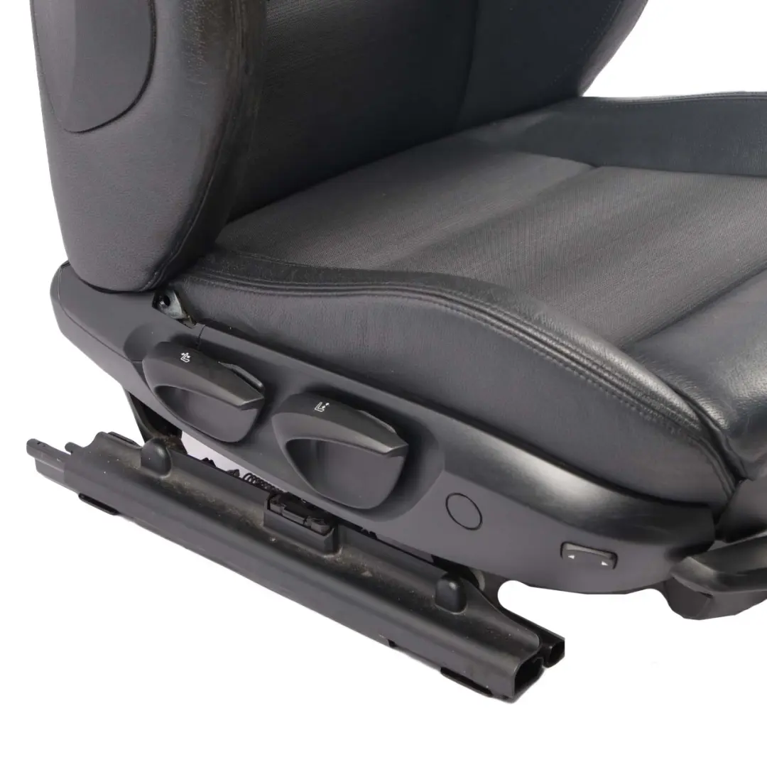 BMW E90 E91 M Sport Black Leather / Cloth Interior Front Right O/S Seat Citrus - SKU 9155944 - Part number 9155944