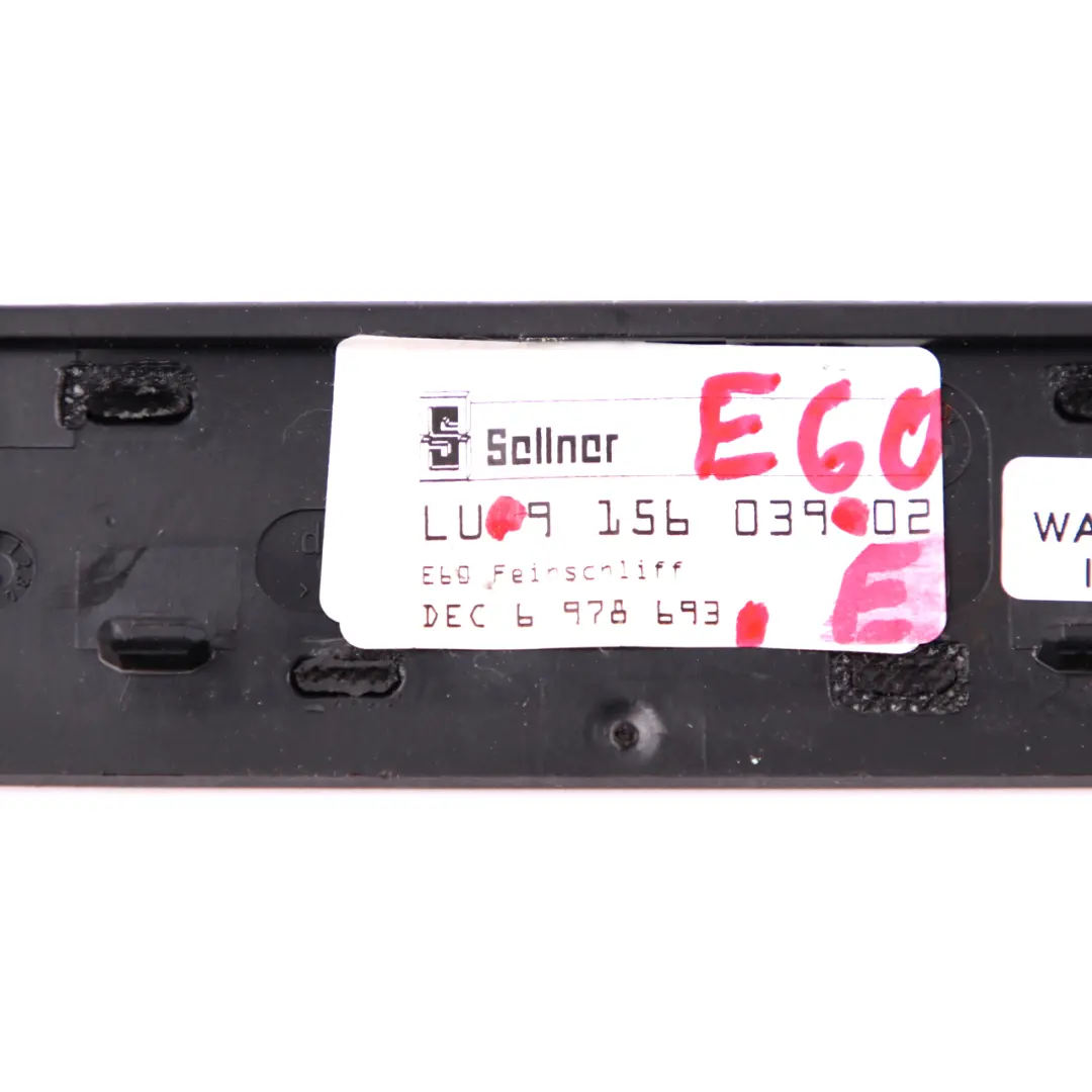 BMW 5 E60 E61 LCI Cover Trim Panel Dashboard Dash Aluminium Fine Ground - SKU 9156039 - Part number 9156039