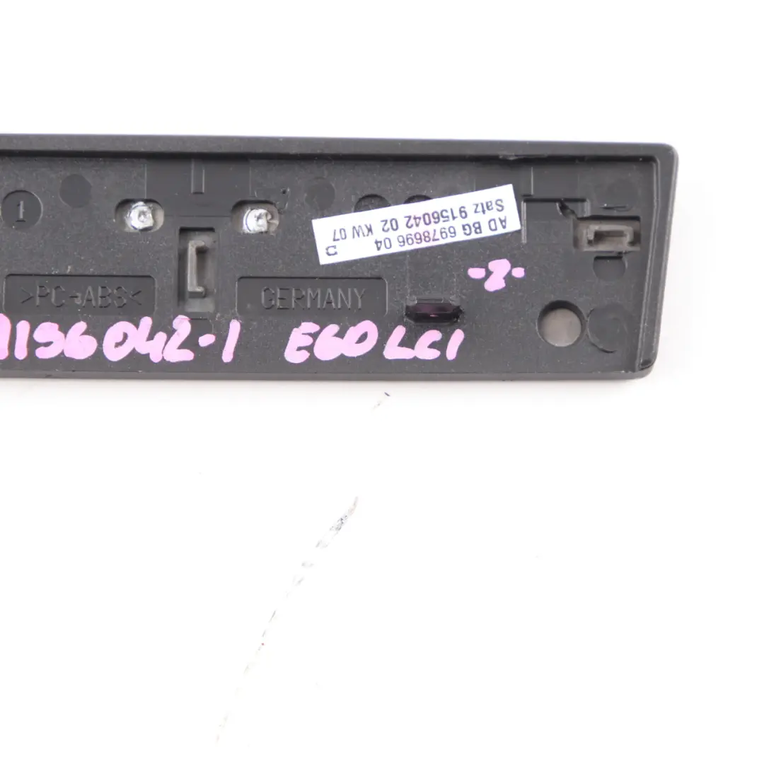 BMW E60 E61 LCI Cache Panneau Panneau Tableau Bord Cadre Bois Bambou Anthracite - SKU 9156042-1 - Numéro de pièce 9156042