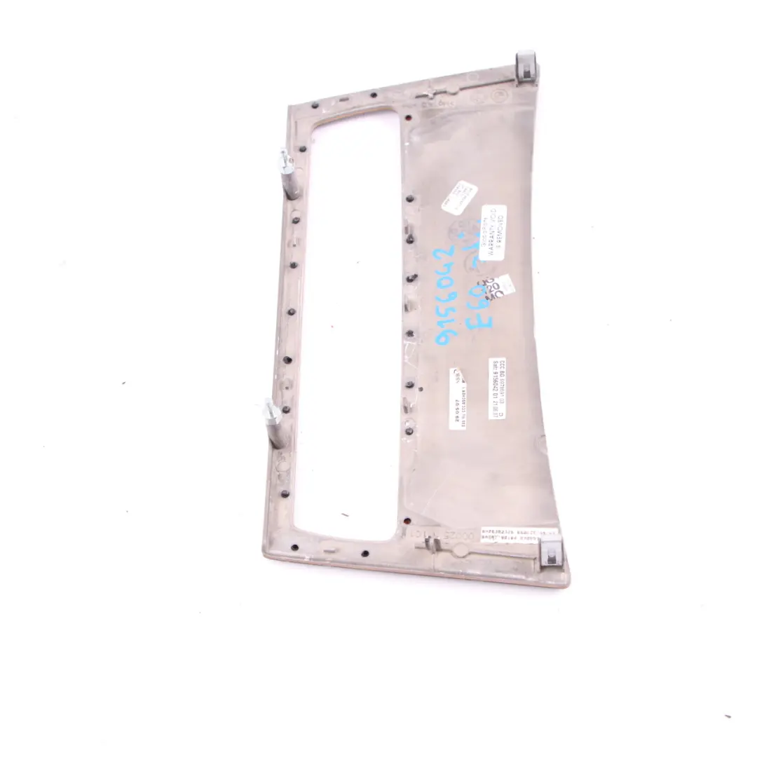 Trim Panel Dashboard Frame Wood Bamboo Anthracite to BMW E60 E61 LCI Cover with Part number 9156042 BMW E60 E61 LCI Cover Trim Panel Dashboard Frame Wood Bamboo Anthracite - SKU 9156042 - Part number 9156042