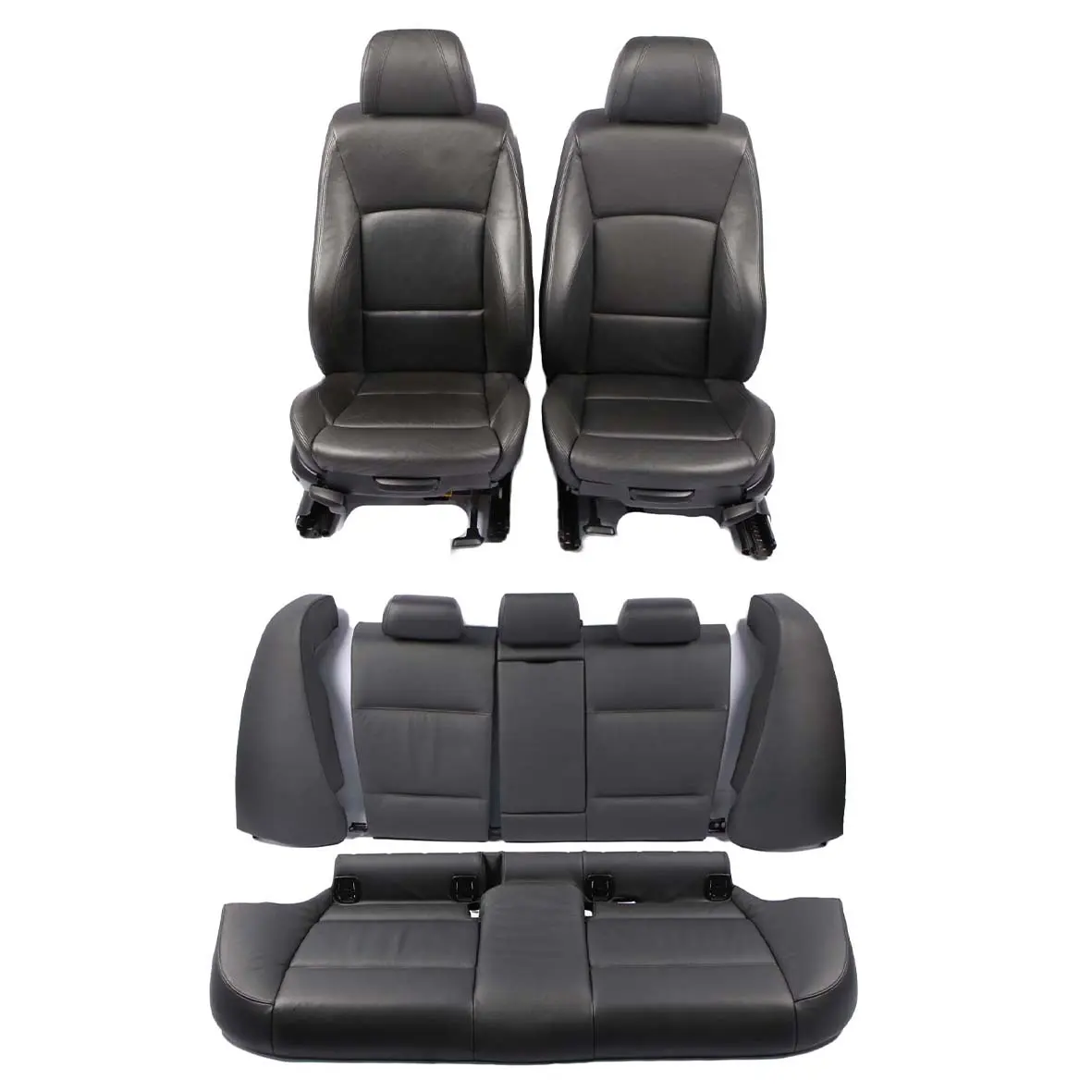 BMW E90 Scaune Piele Sport Interior Negru Față Spate Sac Ski Panouri Uși