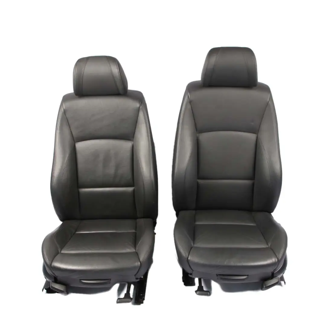 BMW 3 er E90 E91 M Sport Sitze Vorne Links Rechts Schwarzes Schwarz Leder - SKU 9156467-2 - Teilenummer 9156467
