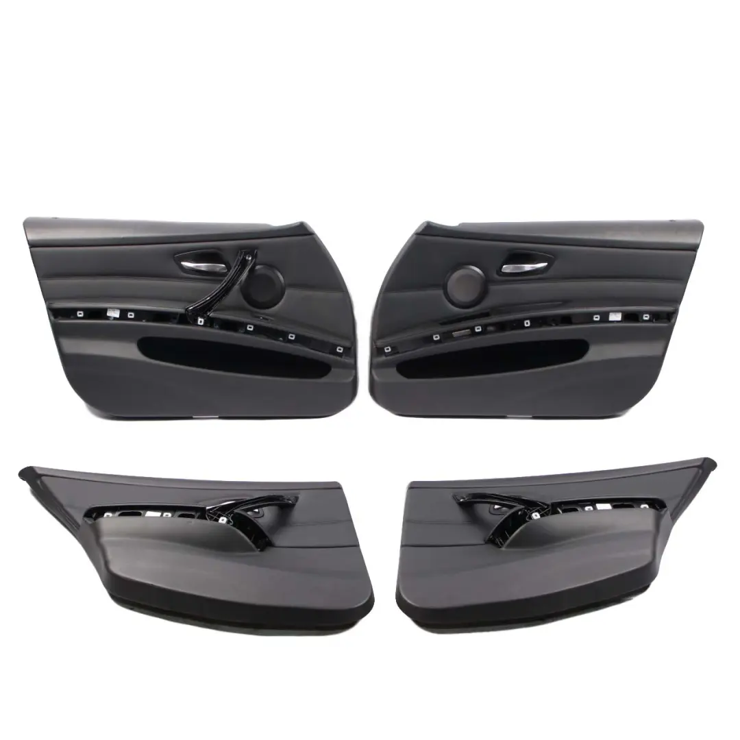 BMW E90 M SPORT Hetaed Black Leather Interior Seats Front Rear Seat Door Cards - SKU 9156467 - Part number 9156467
