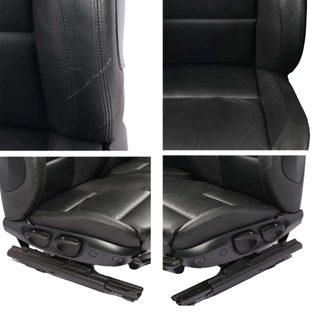 Sitze Vorne Links Rechts Schwarzes Schwarz Leder für BMW 3 er E90 E91 M Sport mit Teilenummer 9156467 BMW 3 er E90 E91 M Sport Sitze Vorne Links Rechts Schwarzes Schwarz Leder - SKU 9156467 - Teilenummer 9156467