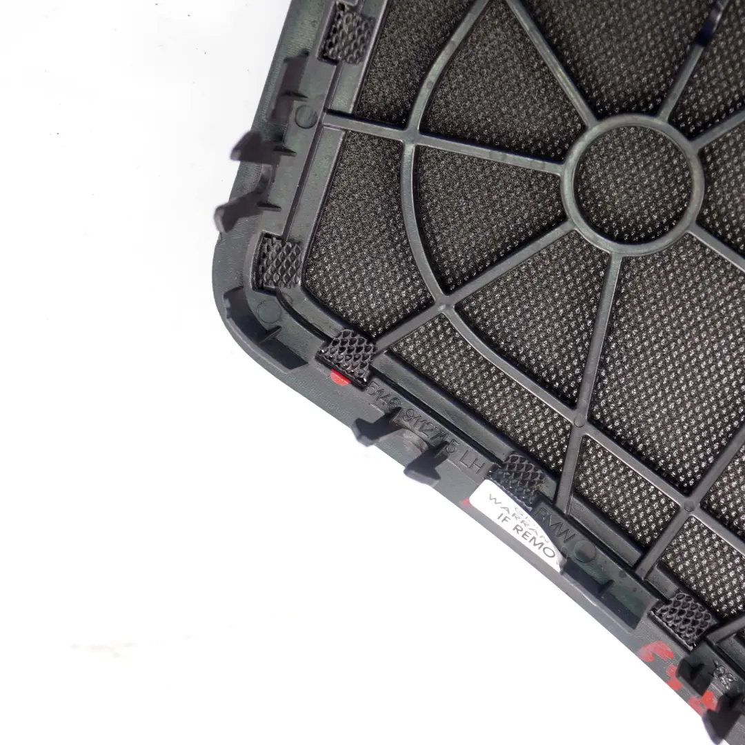BMW F01 F02 F10 Cache haut-parleur gauche fenetre arriere panneau d'etagere noir - SKU 9157389 - Numéro de pièce 9157389