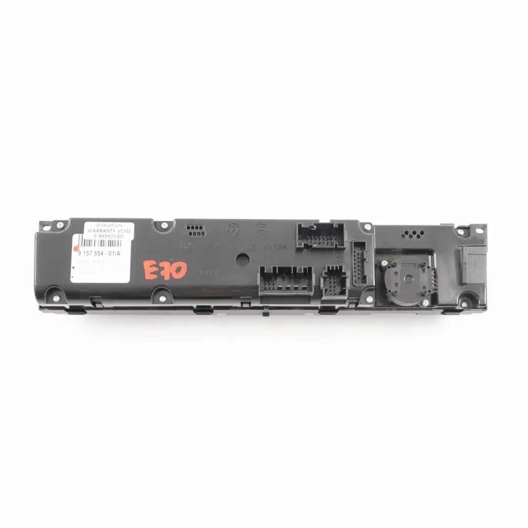 BMW X5 E70 Air Conditioning Switch A/C Automatic Control Unit Module - SKU 9157554 - Part number 9178065