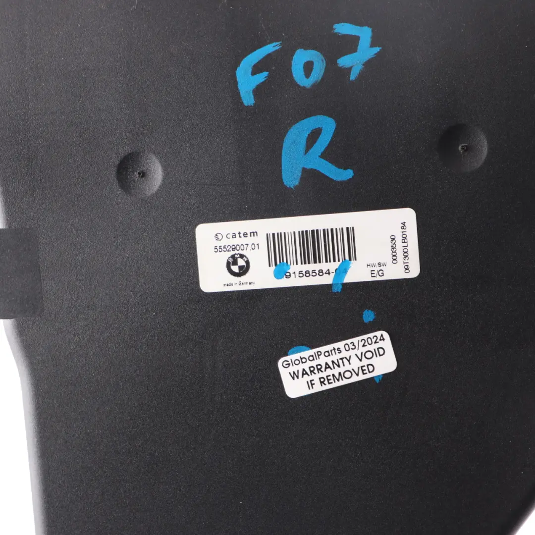 BMW F07 GT Chauffage électrique auxiliaire Conduit d'air droit - SKU 9158584 - Numéro de pièce 9158584