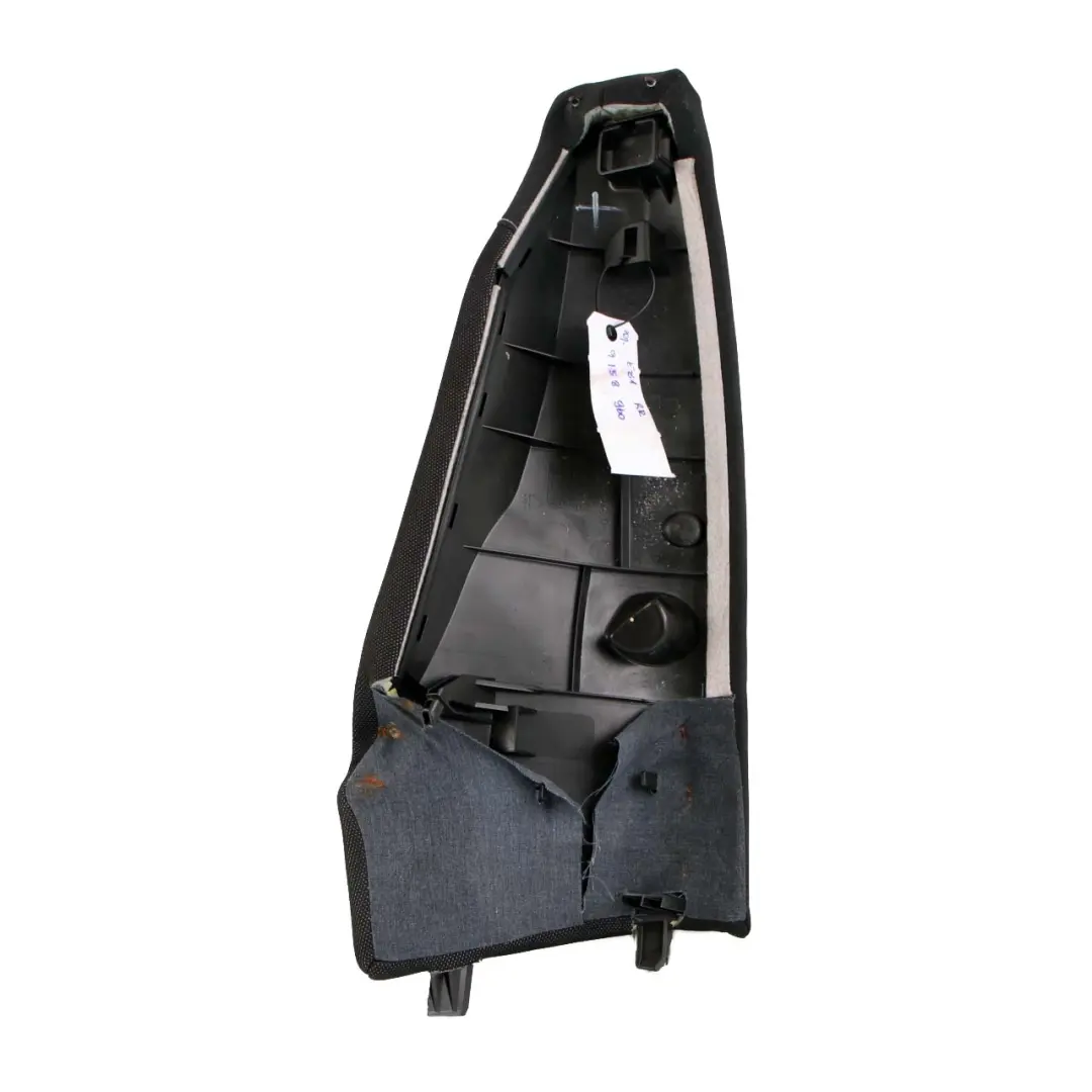 Side Finisher Corner Right O/S Cloth Anthracite Network BMW 1 E81 E82 Rear Seat - SKU 9158960 - Part number 9158960