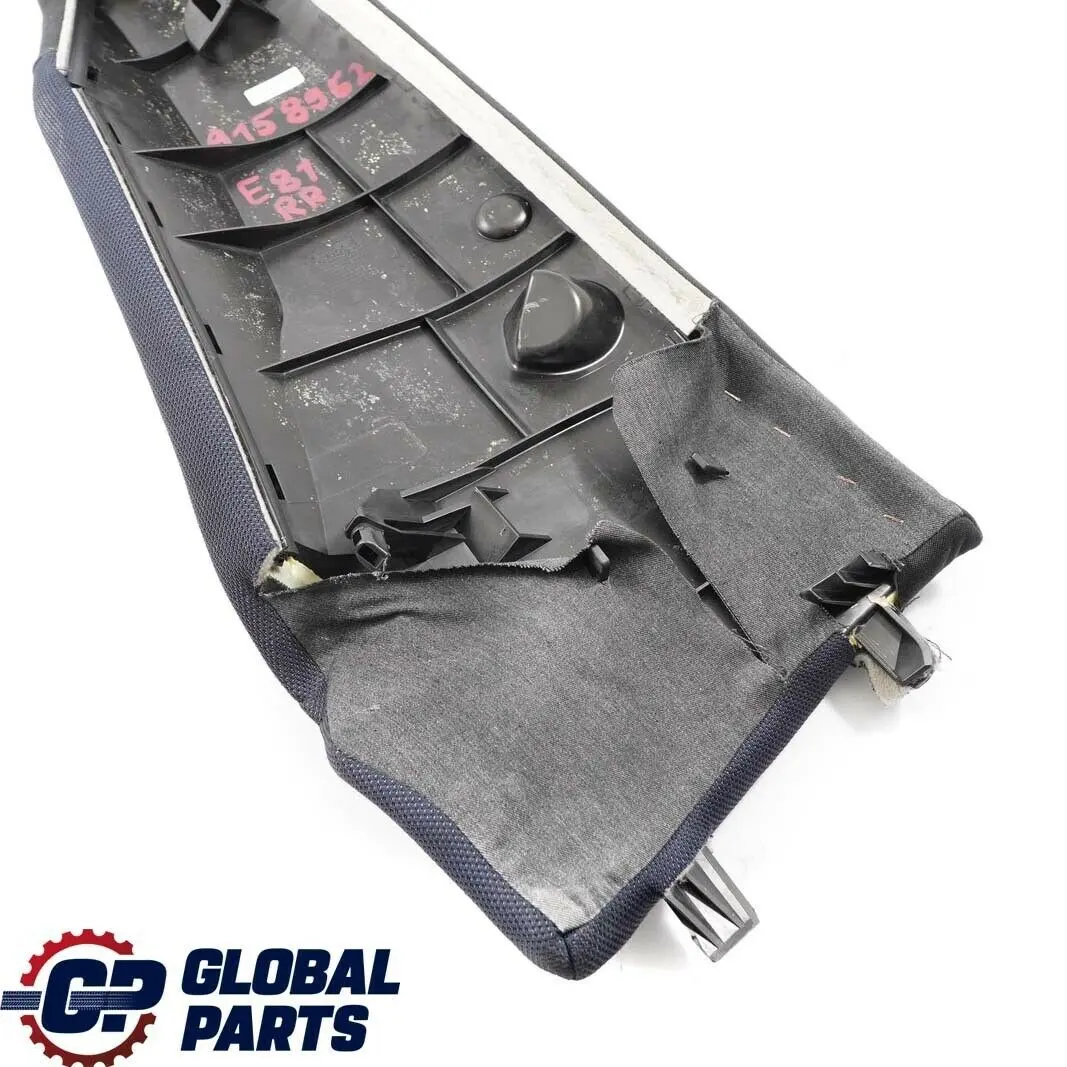 BMW E81 Acabado lateral tela asiento trasero derecho Red Azul Monaco - SKU 9158962 - Número de pieza 9158962