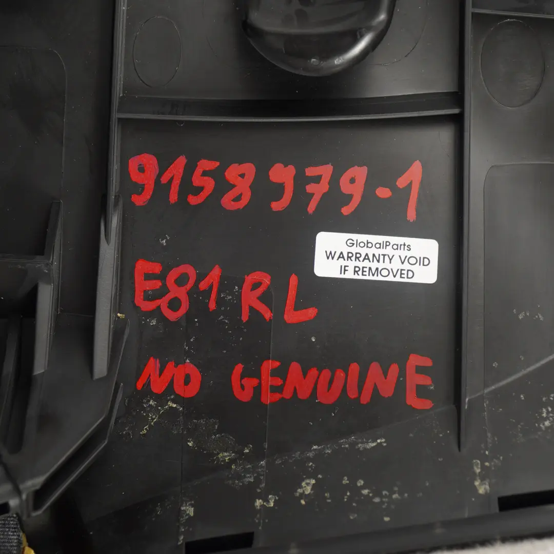 BMW E81 E82 Boczek Tylnej Kanapy Czerwona Skóra - SKU 9158979-1 - Numer Części 9158979