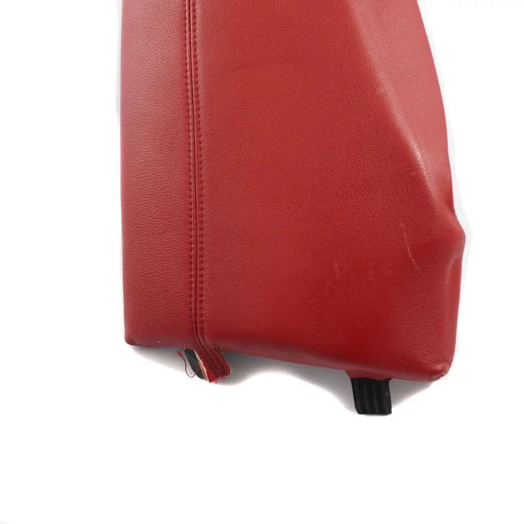 BMW E81 E82 Finitura Laterale Angolo Sedile Posteriore Destro Pelle Boston Red - SKU 9158980-1 - Numero di parte 9158980