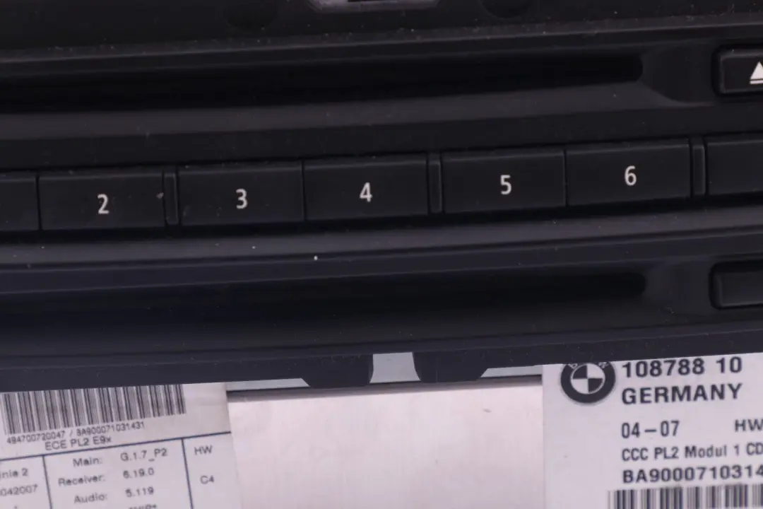Professional CCC Controlador Sistema Navegación para BMW E90 E91 E92 con número de pieza 9159041 BMW E90 E91 E92 Professional CCC Controlador Sistema Navegación - SKU 9159041 - Número de pieza 9159041