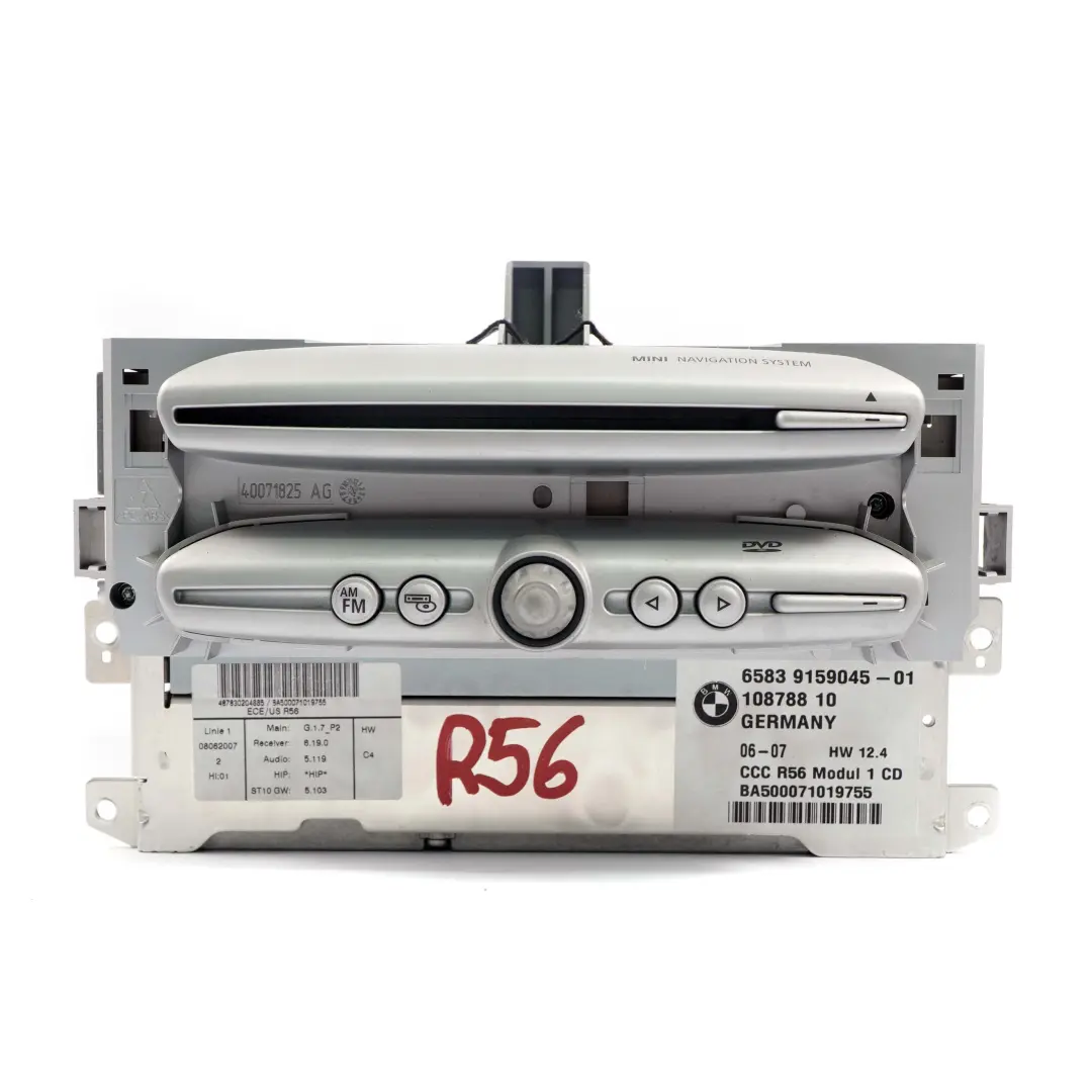 Mini R56 Head Unit CCC Navigation Navi Sat Nav Contrôleur R55 R57 - SKU 9159045 - Numéro de pièce 9138452