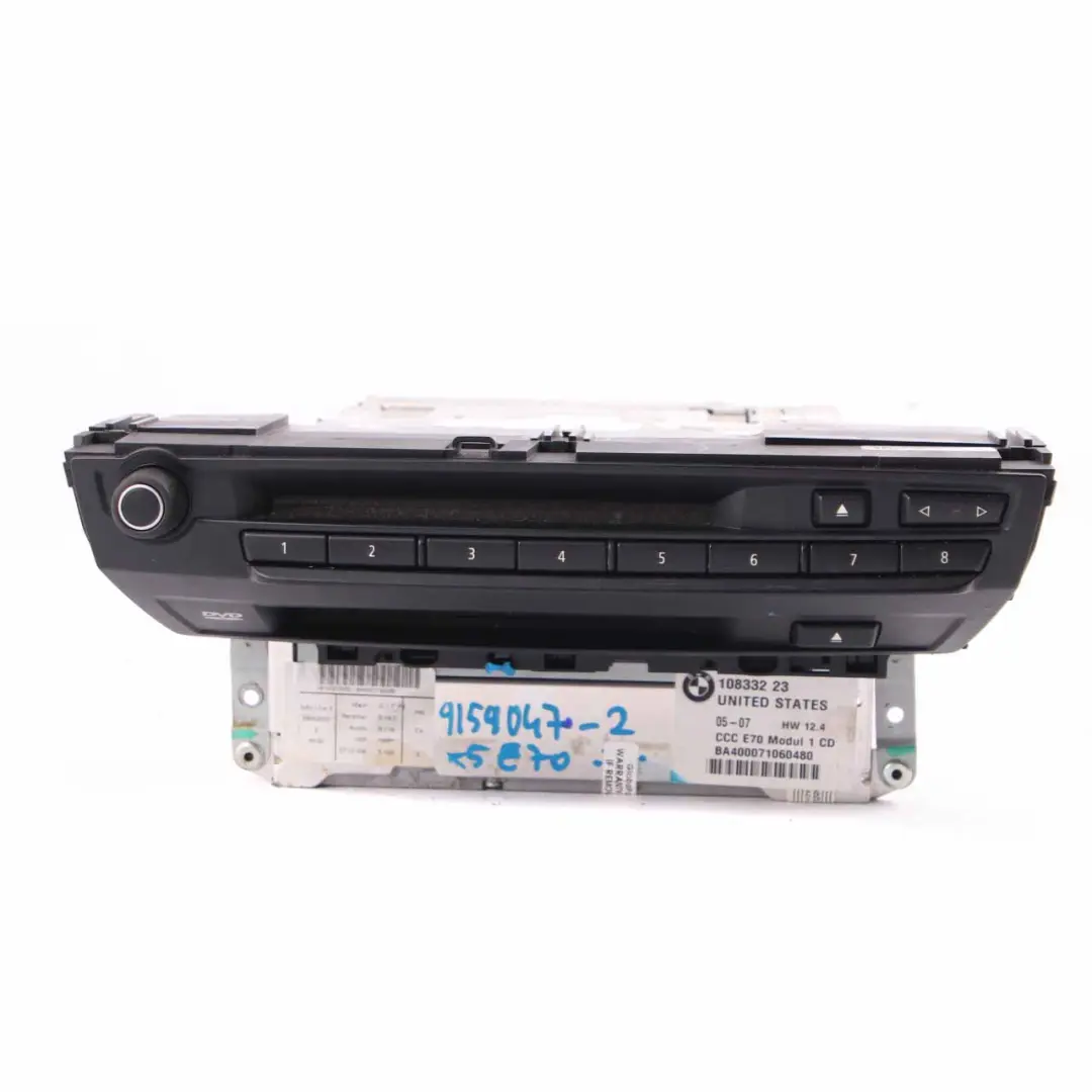 CCC CD Professional Navigation System Controller to BMW X5 X6 E70 E71 with Part number 9159047 BMW X5 X6 E70 E71 CCC CD Professional Navigation System Controller - SKU 9159047-2 - Part number 9159047
