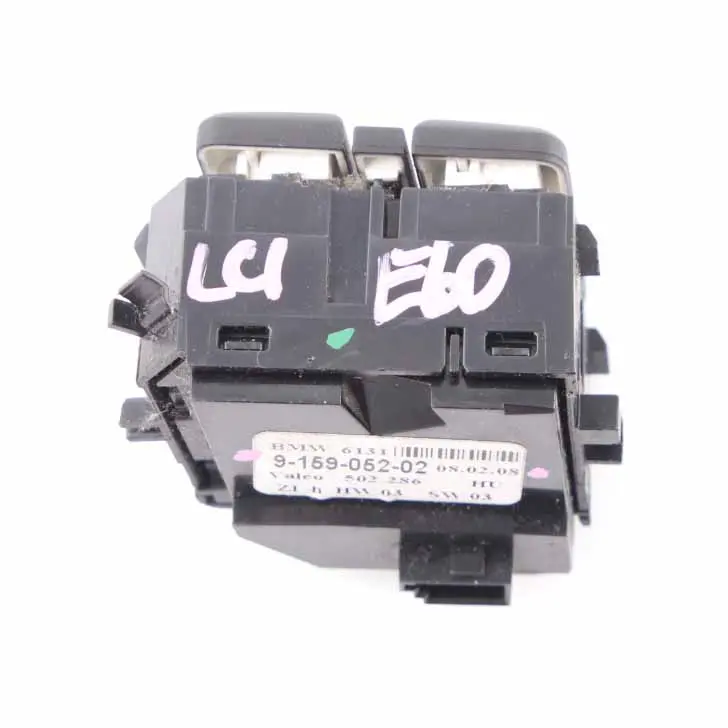 Bouton Siège Chauffant BMW E60 E61 LCI Module Console Centrale Commutateur DTC pour à propos du numéro de pièce 9159052 Bouton Siège Chauffant BMW E60 E61 LCI Module Console Centrale Commutateur DTC - SKU 9159052 - Numéro de pièce 9159052