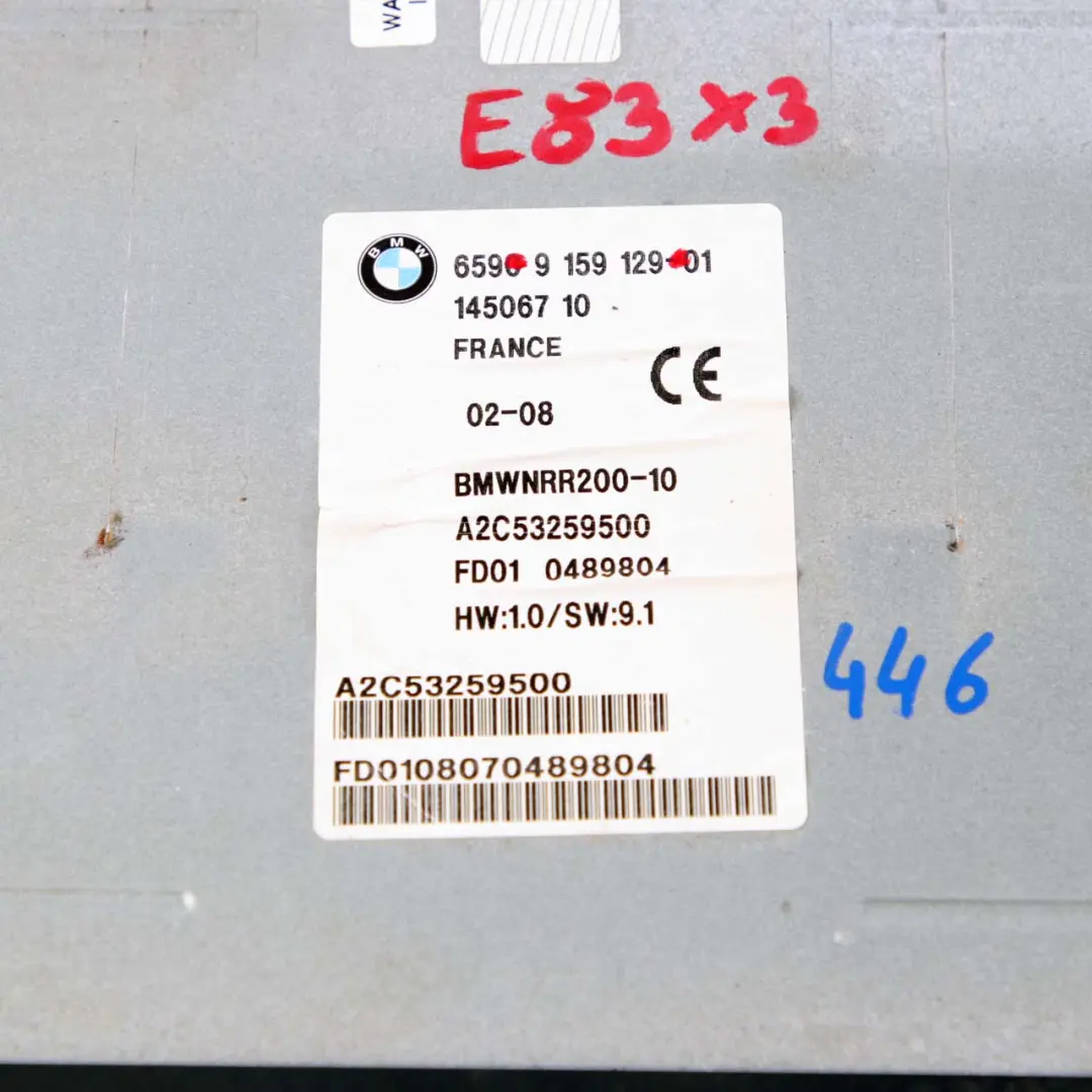  Head Unit BMW X3 E83 Z4 E85 Mini R50 DVD GPS Navigation System Computer - SKU 9159129 - Part number 9159129
