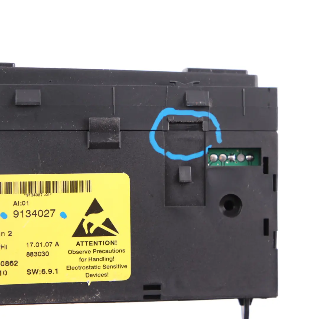 BMW E60 E61 Panel PDC Podgrzewania Foteli 9134027 - SKU 9159168-2 - Numer Części 9159168