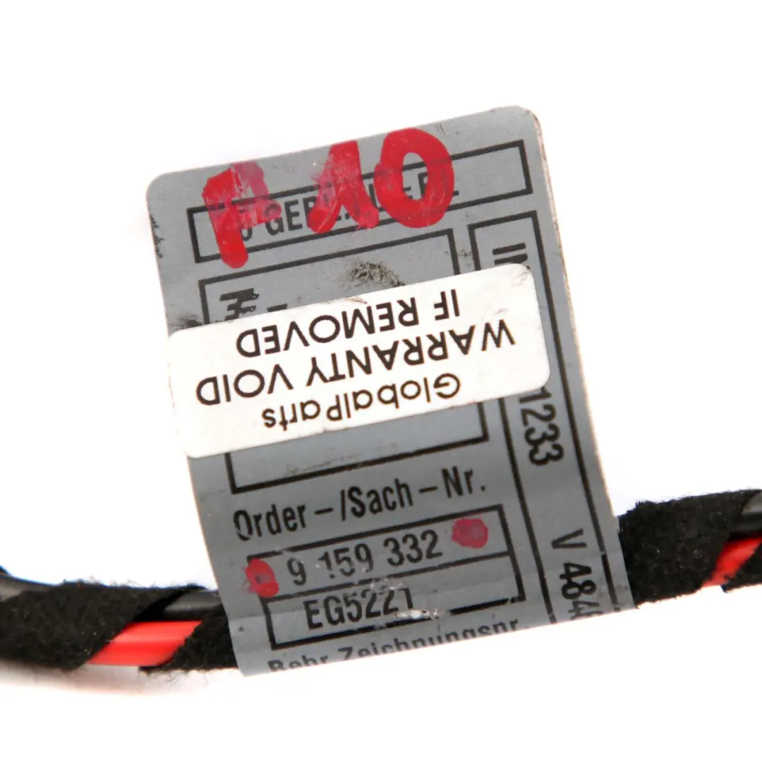 BMW F10 F11 Calentador Ventilador Soplador Unidad Motor Cableado Arnes - SKU 9159332 - Número de pieza 9159332