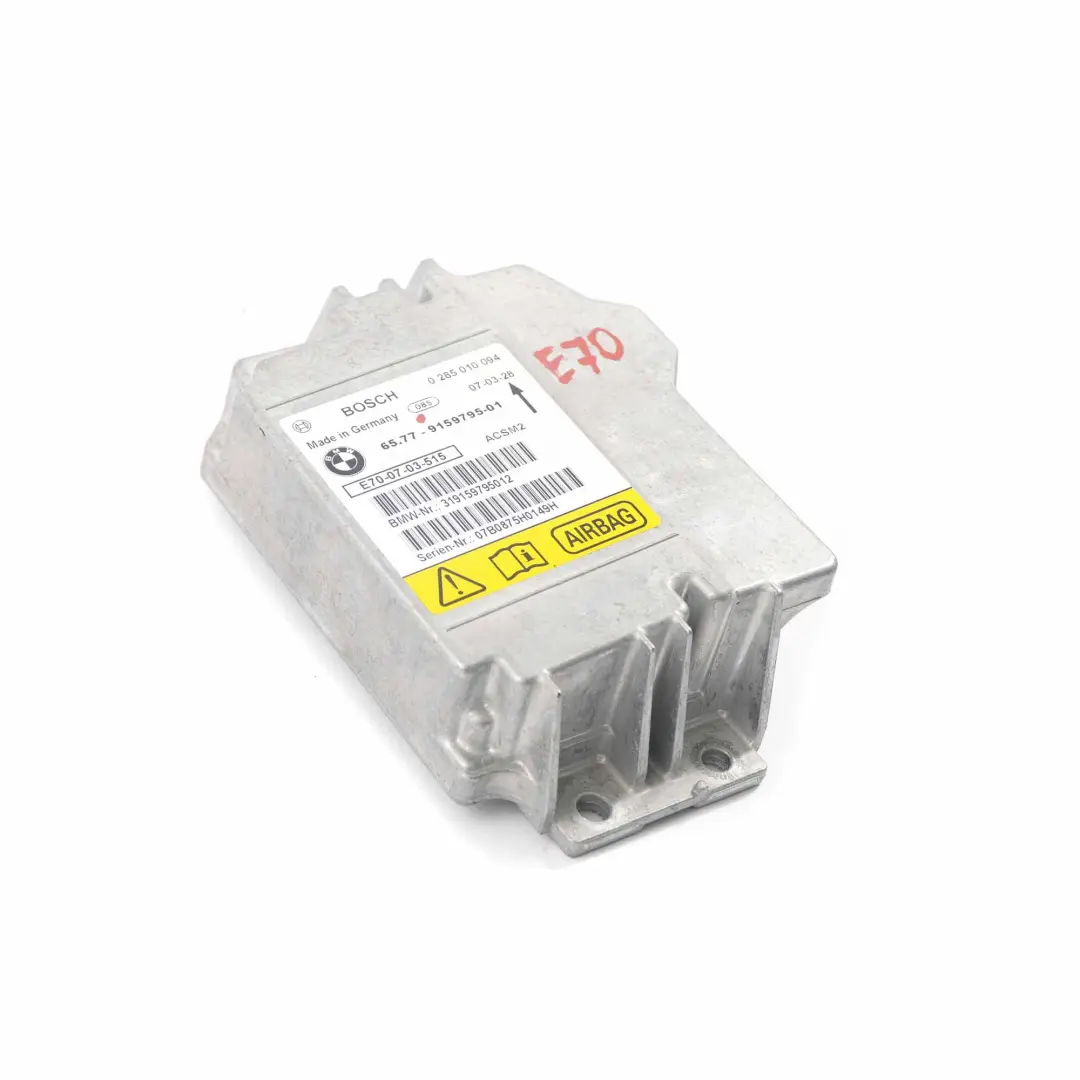  Control Unit BMW X5 X6 E70 E71 Air Module Bag ECU Unit Bosch - SKU 9159795 - Part number 9204849