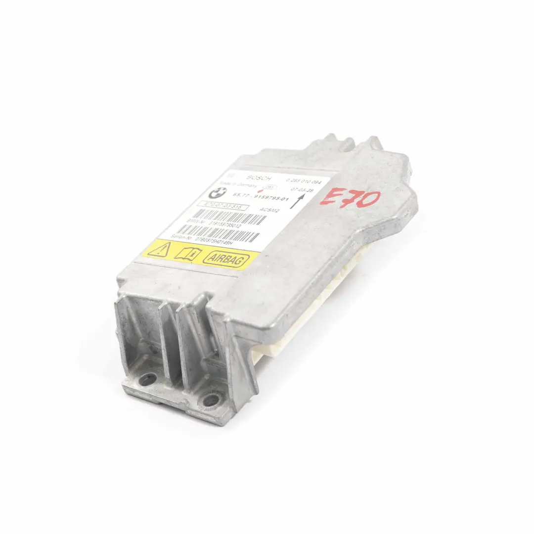  Control Unit BMW X5 X6 E70 E71 Air Module Bag ECU Unit Bosch - SKU 9159795 - Part number 9204849