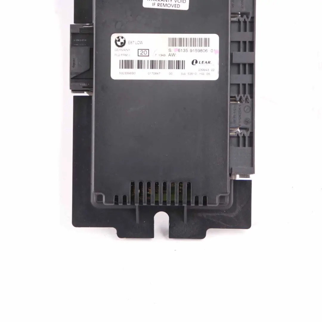 BMW E87 LCI Footwell Light Control Module ECU LOW PL2 FRM II - SKU 9159806 - Part number 9159806