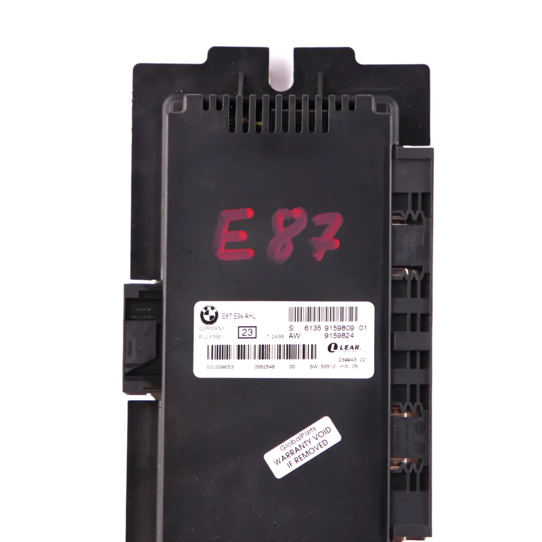 Light Control Footwell Module ECU Unit AHL FRM II PL2 Lear to BMW 1 E87 with Part number 9159809 BMW 1 E87 Light Control Footwell Module ECU Unit AHL FRM II PL2 Lear - SKU 9159809 - Part number 9159809