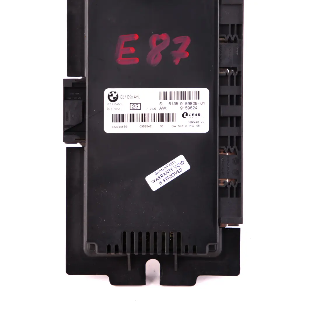 Light Control Footwell Module ECU Unit AHL FRM II PL2 Lear to BMW 1 E87 with Part number 9159809 BMW 1 E87 Light Control Footwell Module ECU Unit AHL FRM II PL2 Lear - SKU 9159809 - Part number 9159809
