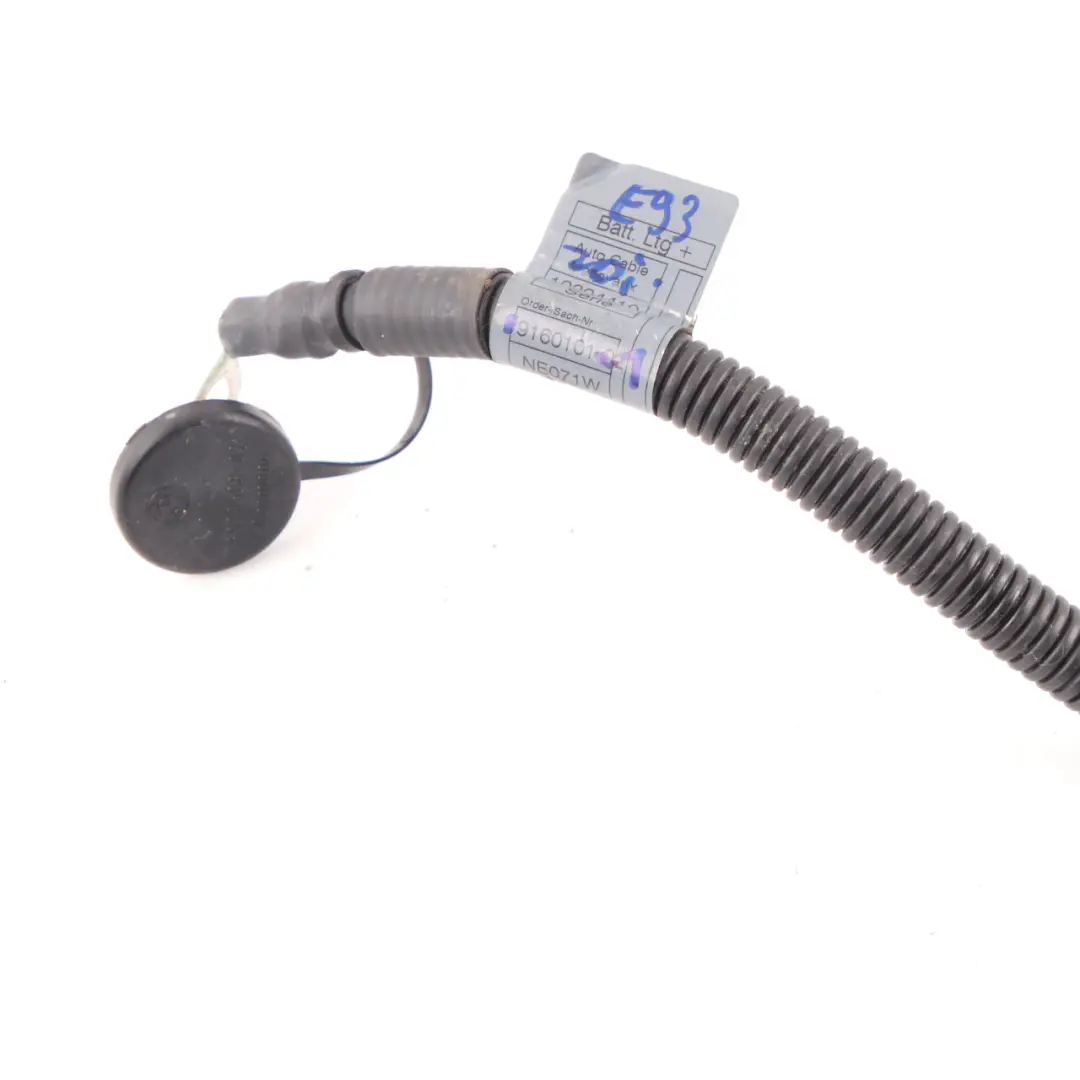 BMW E93 Convertible Cabrio Battery Cable Plus Positive Pole Wiring - SKU 9160101-1 - Part number 9160101
