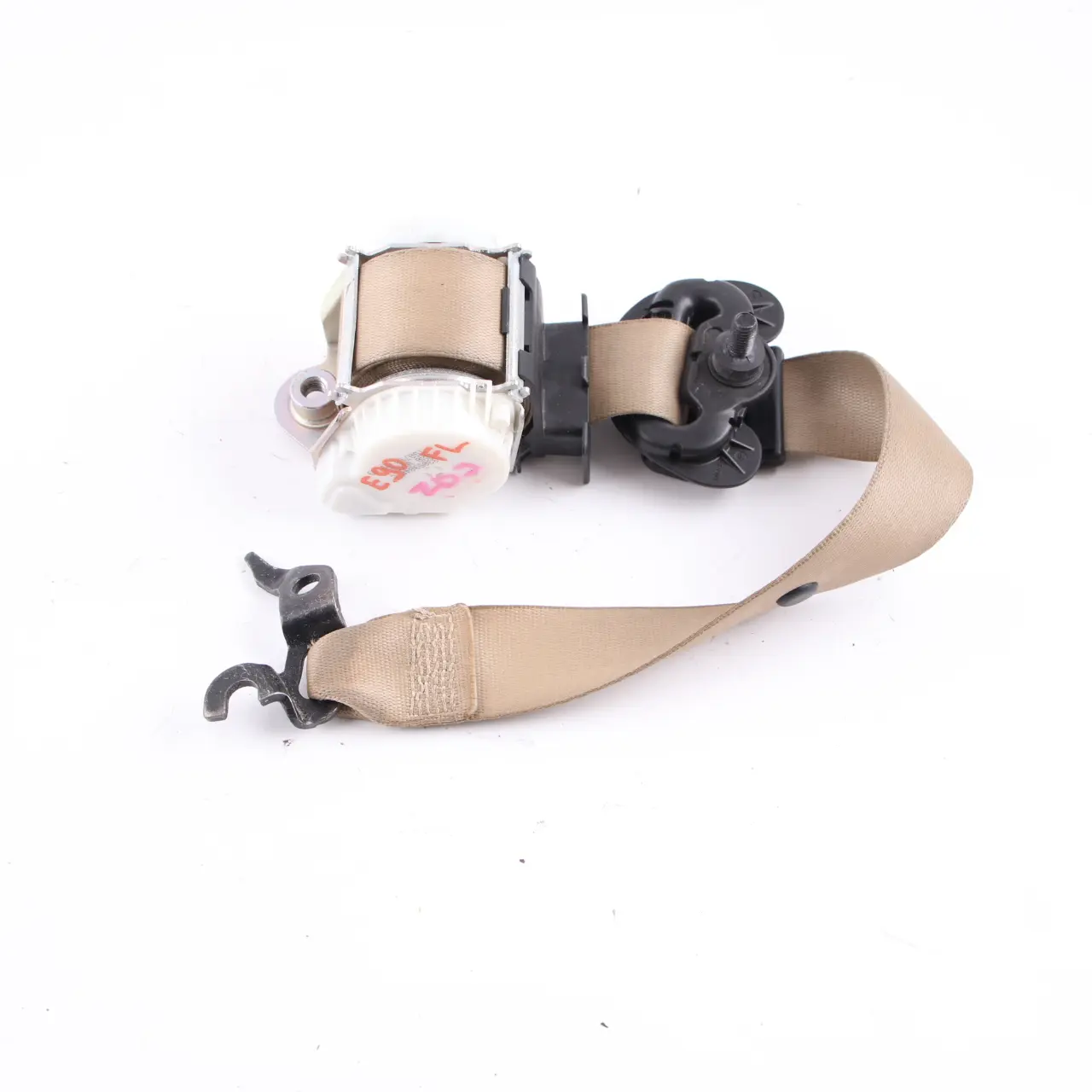 BMW E90 E91 LCI Cintura di sicurezza anteriore sinistra Beige 9160105