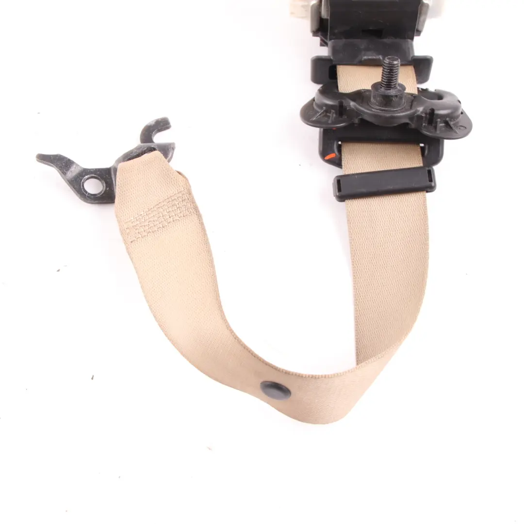 Front Left Upper Safety Seat Belt Beige N/S to BMW 3 Series E90 E91 LCI with Part number 9160105 BMW 3 Series E90 E91 LCI Front Left Upper Safety Seat Belt Beige N/S - SKU 9160105 - Part number 9160105