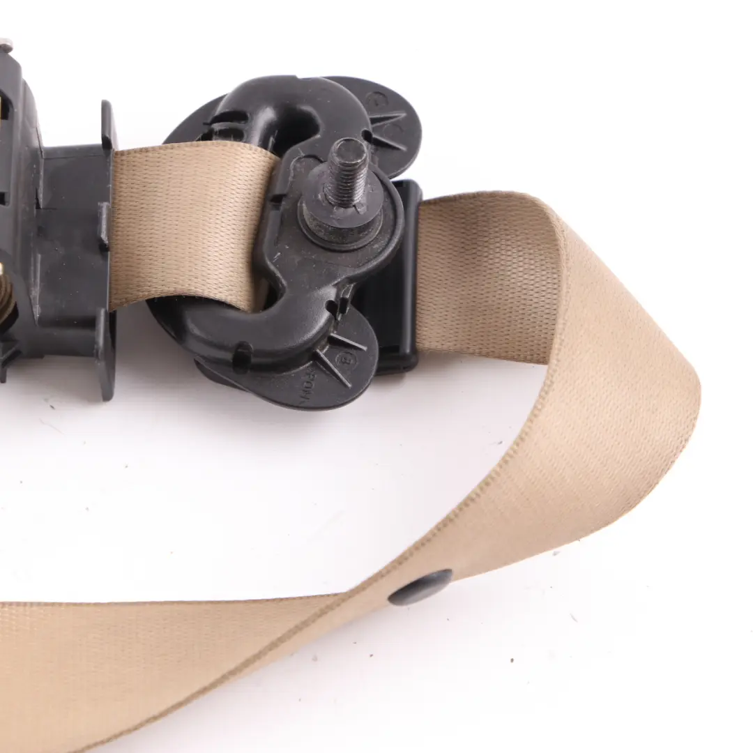 BMW 3 Series E90 E91 LCI Front Left Upper Safety Seat Belt Beige N/S - SKU 9160105 - Part number 9160105